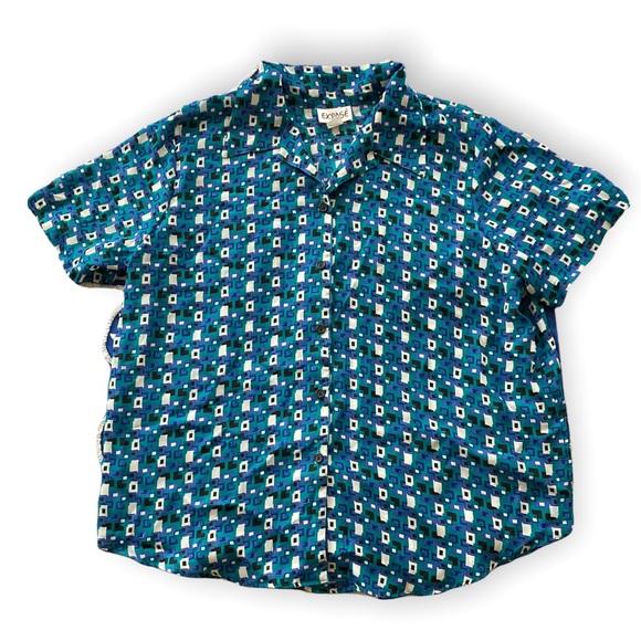 Vintage Funky Blues Plus Button Up Lightweight Unisex 2X - Picture 9 of 9